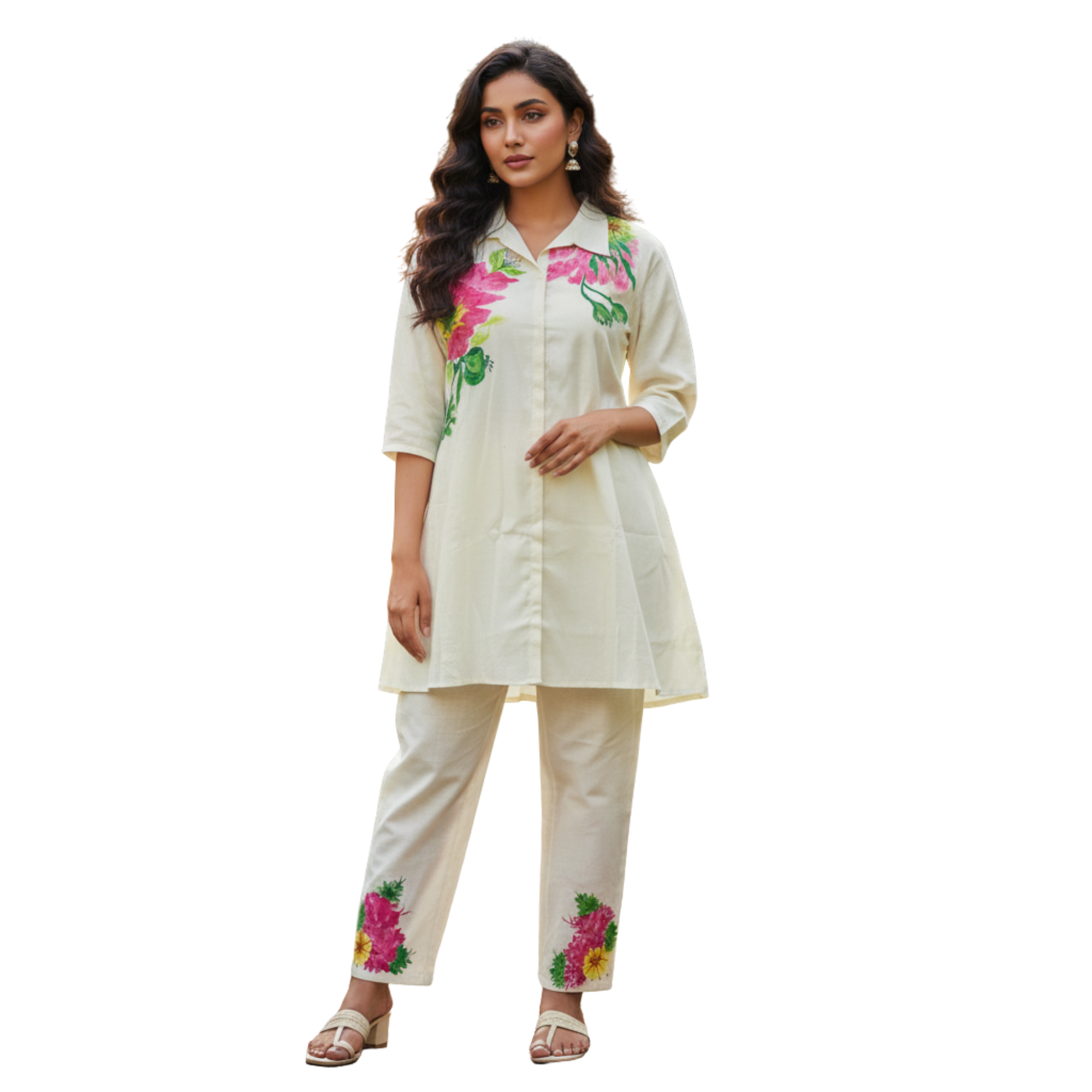 Kesar White Pink Flower
